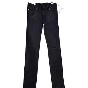 Joe's Jeans The Markie Mid Rise Skinny Ankle Black Distressed Jeans Size 14 NWT